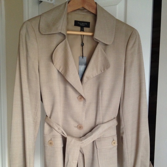 NWT Talbots belted jacket, size 6 - Picture 1 of 5